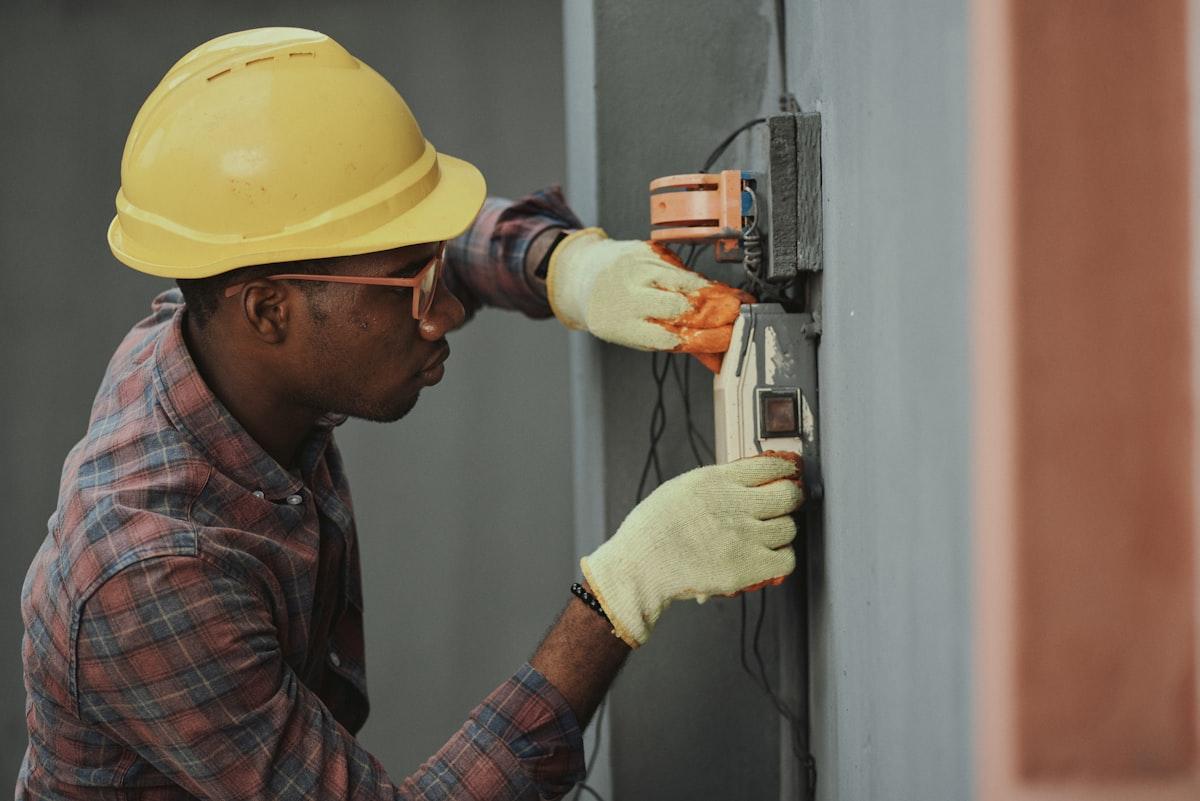 Technician providing on-site service